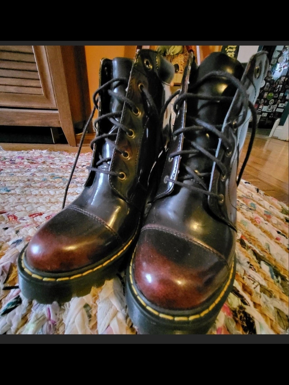 Dr. Martens Oxblood Heeled Boots